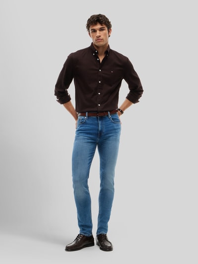 Tommy Hilfiger Slim Fit jeans met logopatch Jeansblauw - 1