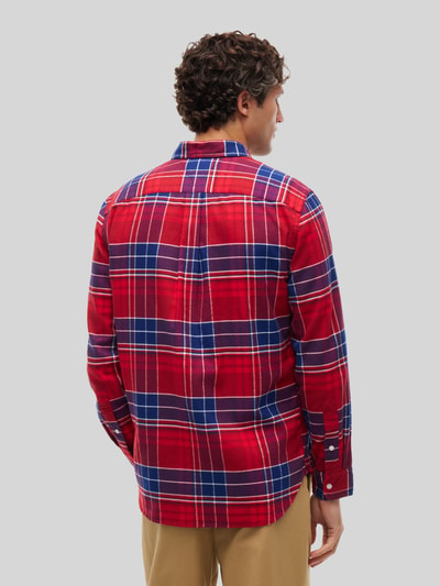 Tommy Hilfiger Regular Fit Freizeithemd aus reiner Baumwolle Rot 5