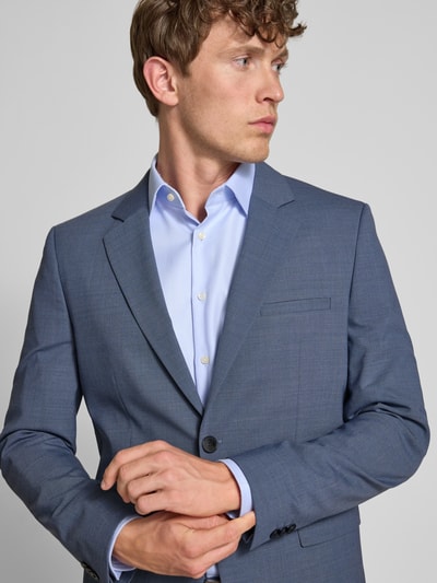 HUGO Extra slim fit 2-knoops colbert met scheerwol, model 'Arti' Blauw - 3