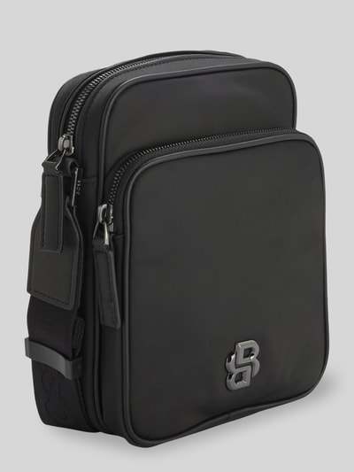BOSS Umhängetasche aus Twill Modell 'B_ICON_NS CROSSB' Black 3