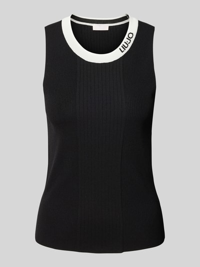 LIU JO SPORT Tanktop mit Strukturmuster Black 2