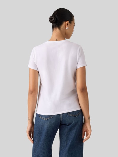 Levi's® Regular Fit T-Shirt aus reiner Baumwolle Modell 'THE PERFECT TEE' Weiss 5