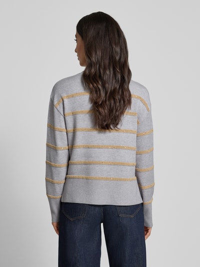 Betty Barclay Strickpullover mit gerippten Abschlüssen Hellgrau 5