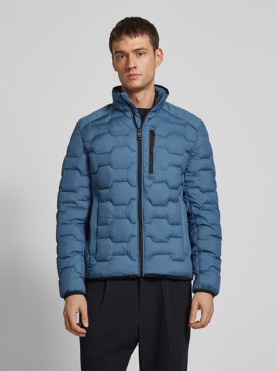 Tom Tailor Regular Fit Steppjacke mit Stehkragen Blau 4