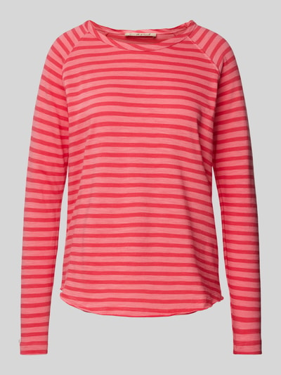 Smith and Soul Longsleeve mit geripptem U-Boot-Ausschnitt Pink 2