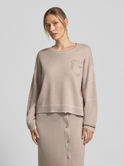 Liu Jo Sport Pullover met sierknopen Beige - 4