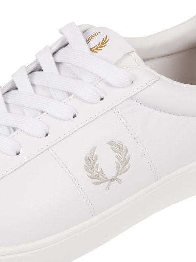 Fred Perry Sneakersy ze skóry  Biały 2