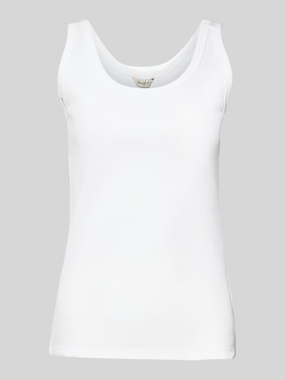 Gant Tanktop met geribde ronde hals Wit - 2