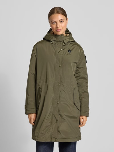 Blauer Usa Regular Fit Parka mit Teddyfellbesatz Modell 'Payne' Oliv 4