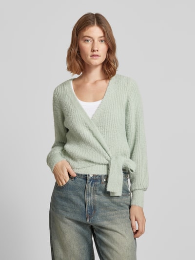 Only Loose Fit Cardigan in Wickel-Optik Modell 'AMANDA' Schilf 4