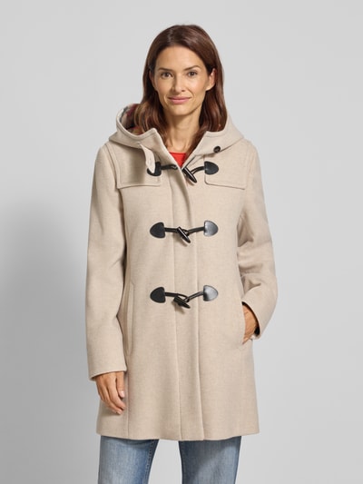 Gil Bret Dufflecoat mit Kapuze Beige Melange 4