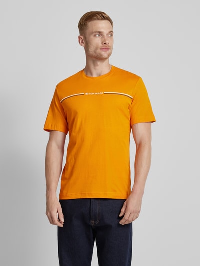 Tom Tailor T-Shirt mit Rundhalsausschnitt Orange 4