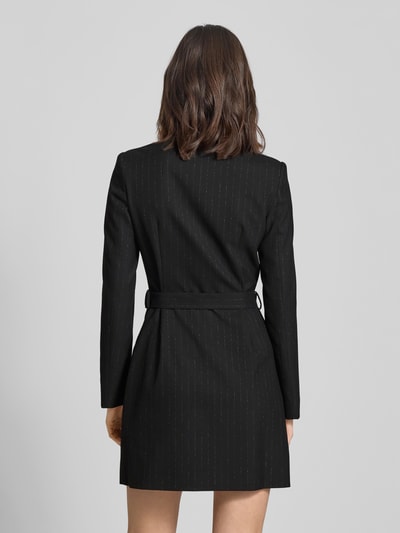 Guess Sukienka mini z kołnierzem z połami model ‘ZANITA’ Czarny 5