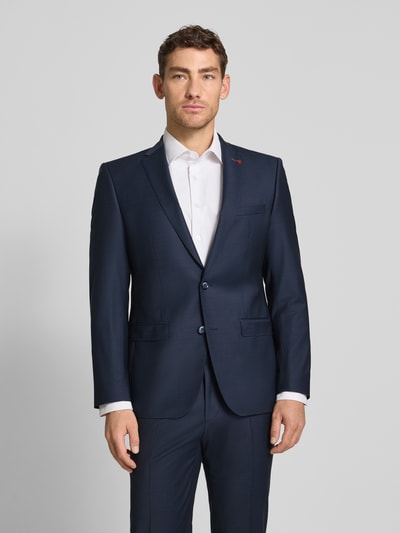 ROY ROBSON Slim Fit Anzug aus Woll-Mix in unifarbenem Design Marine 4
