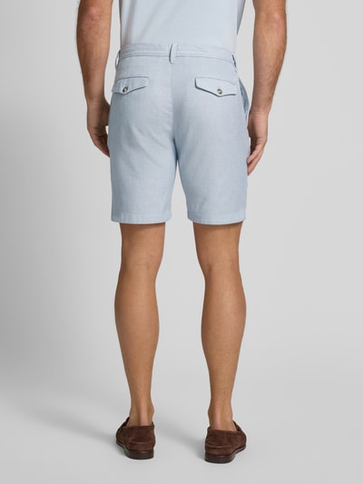 Marc O'Polo Slim Fit Shorts aus Baumwoll-Mix Modell 'SALO' Hellgrau 5