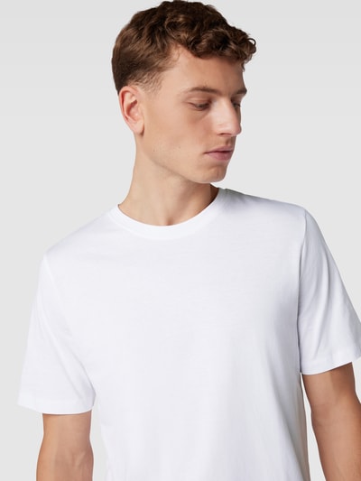 Jack & Jones T-Shirt mit abgerundetem Saum Modell 'ENOA' Weiss 3