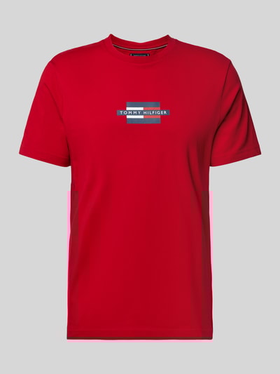 Tommy Hilfiger Regular Fit T-Shirt aus reiner Baumwolle Rot 2