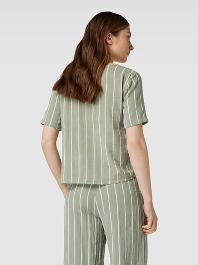 ONLY Blusenshirt mit Streifenmuster Modell 'NORA' Schilf 5