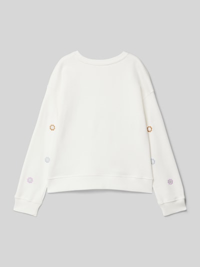 Mango Sweatshirt aus reiner Baumwolle Modell 'mirrors' Ecru 3