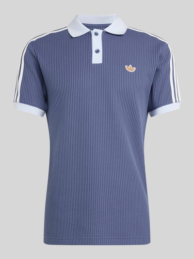 adidas Originals Koszulka polo o kroju relaxed fit z dodatkiem bawełny Szaroniebieski 2