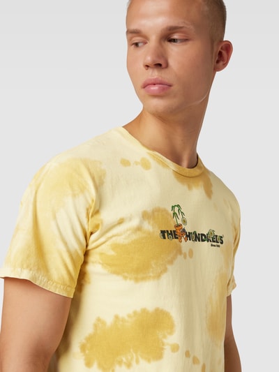 The Hundreds T-shirt met labelprint, model 'PASSION & PATIENCE' Geel - 3