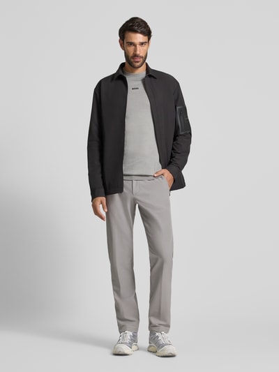 BOSS Green Slim fit stoffen broek van waterafstotend materiaal, model 'COMMUTER' Lichtgrijs - 1