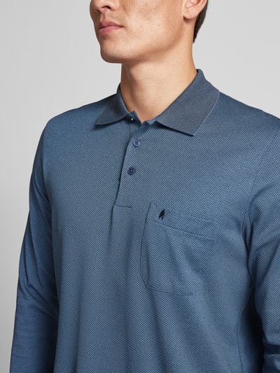 RAGMAN Shirt met lange mouwen met polokraag Marineblauw - 3