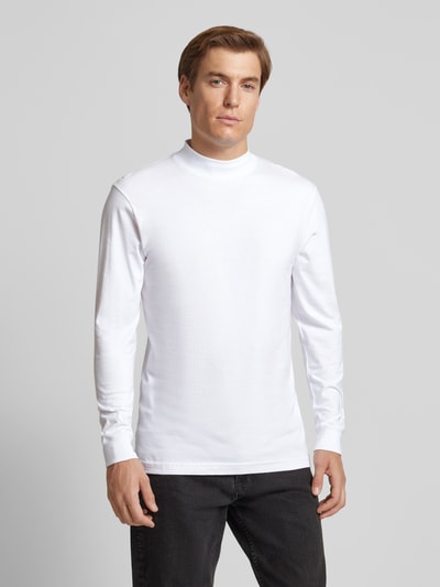 RAGMAN Longsleeve mit gerippten Abschlüssen Weiss 4