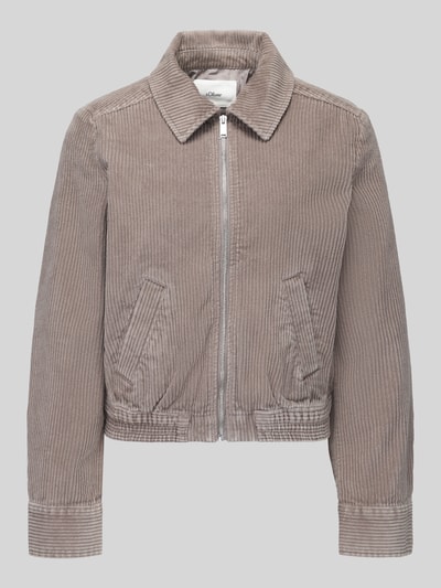 s.Oliver RED LABEL relaxed fit blouson met corduroystructuur Grafiet - 2