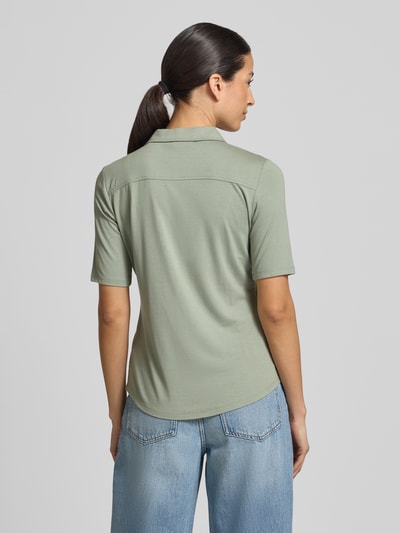 Marc O'Polo regular fit 3/4-shirt van viscosemix Lichtgroen - 5