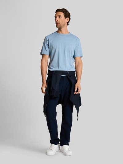 Tom Tailor Regular Fit T-Shirt aus reiner Baumwolle Rauchblau 1