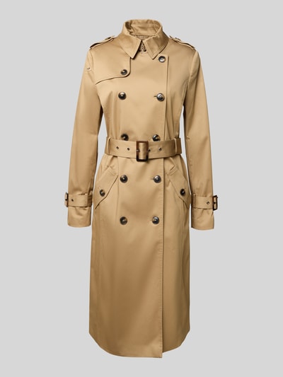 Jake*s Collection Trenchcoat met tailleriem Zand - 2