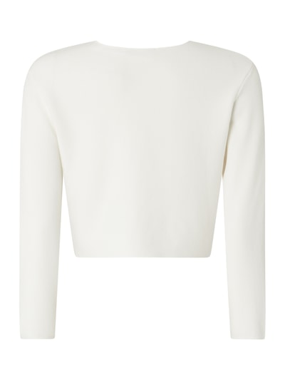 Jake*s Cocktail Bolero met geschulpte zoom  Offwhite - 3