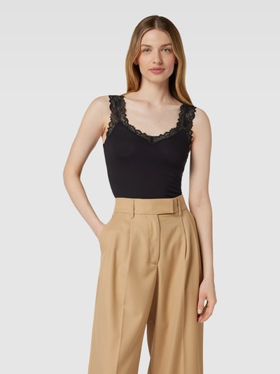 VERO MODA Tanktop mit V-Ausschnitt Modell 'ROSA' Black 4
