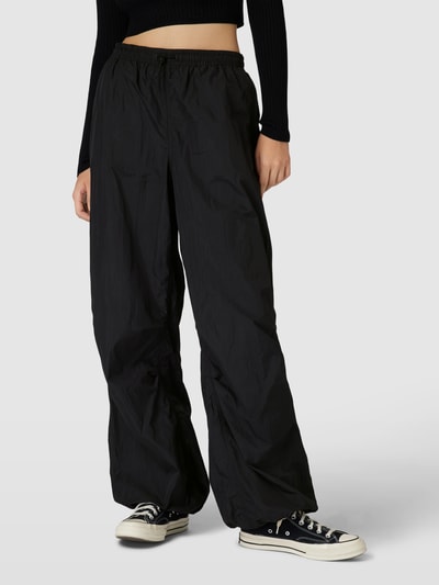 Only Stoffen broek met elastische band, model 'JOAN' Zwart - 4