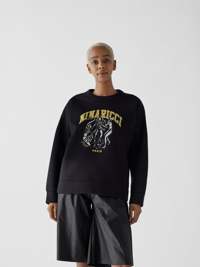 Nina Ricci Sweatshirt mit Motiv-Print Black 4