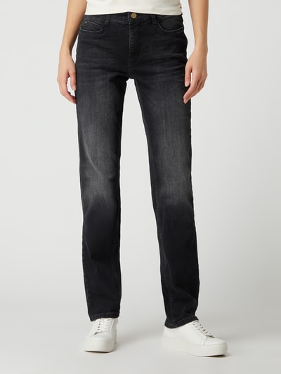 MAC Straight fit jeans met modal, model 'Dream' Zwart - 4