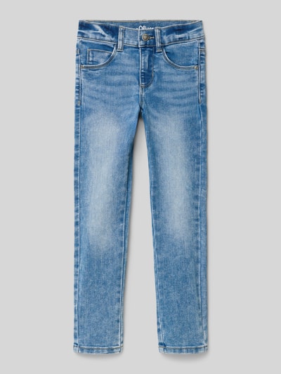 s.Oliver RED LABEL Slim fit jeans van katoenmix  Blauw - 1