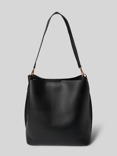Seidenfelt Hobo Bag in Leder-Optik Modell 'Nelma' Black 4