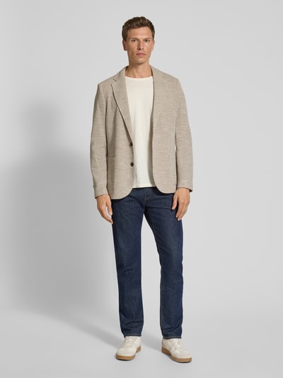 camel active Regular Fit 2-Knopf-Sakko mit Reverskragen Beige 1