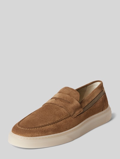 BULLBOXER Loafers mit breiter Schaftbrücke Modell 'CHRISTIAN' Beige 1