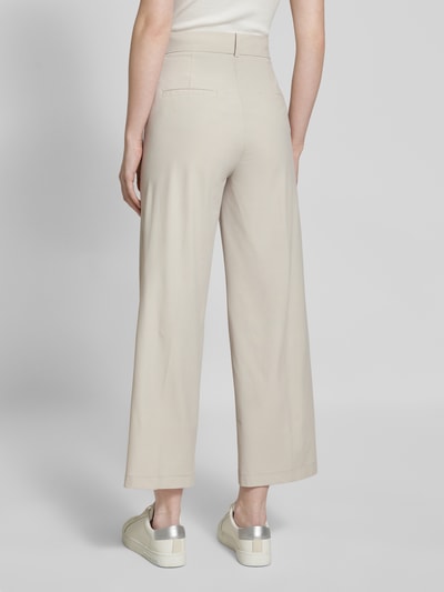 Cambio Tapered fit stoffen broek met verkort model Beige - 5