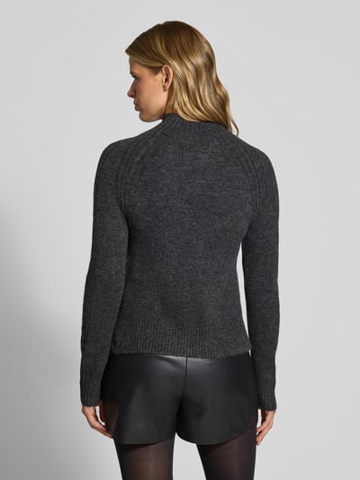 Pepe Jeans Sweter o kroju regular fit z dodatkiem wełny model 'ASHLEY PERKINS' Ciemnoszary 5