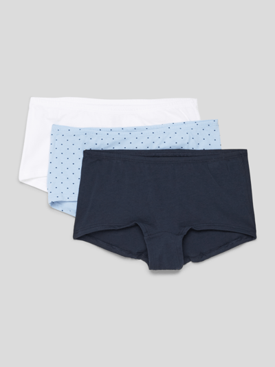 Schiesser Trunks mit Allover-Muster im 3er-Pack Blau 1