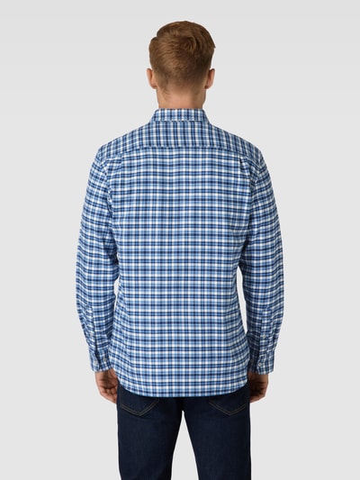 Christian Berg Men Vrijetijdsoverhemd met button-downkraag Marineblauw - 5