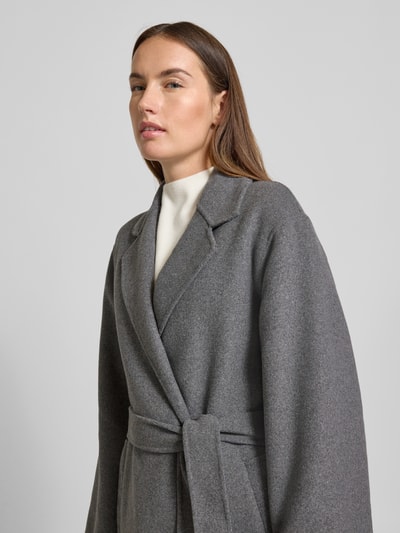 Jake*s Casual Jacke mit Viskose-Anteil in Wickel-Optik Mittelgrau Melange 3