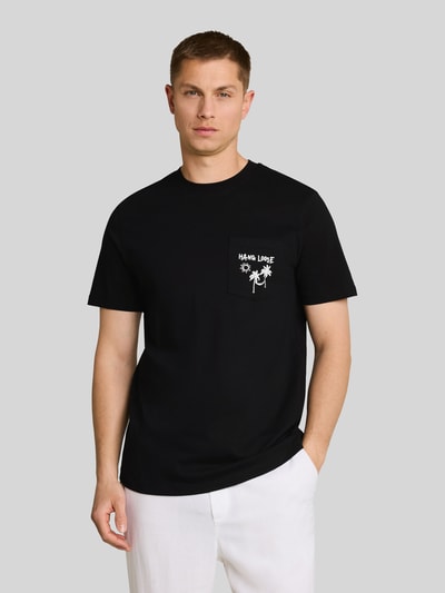 Tom Tailor Denim Regular Fit T-Shirt aus reiner Baumwolle Black 4