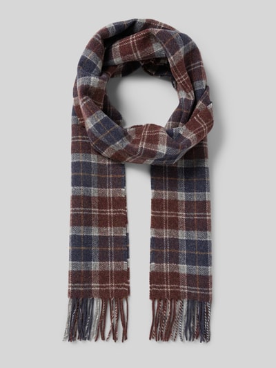 Barbour Sjaal van pure wol  Donkerblauw - 1