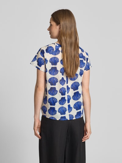 Christian Berg Woman Regular fit blouse met V-hals Blauw - 5