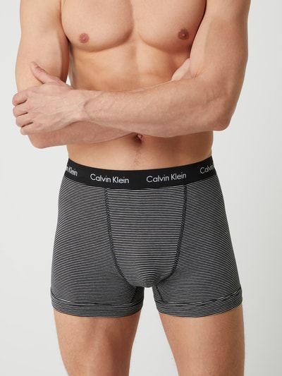 Calvin Klein Underwear Trunks mit Logo-Bund im 3er-Pack Weiss 3